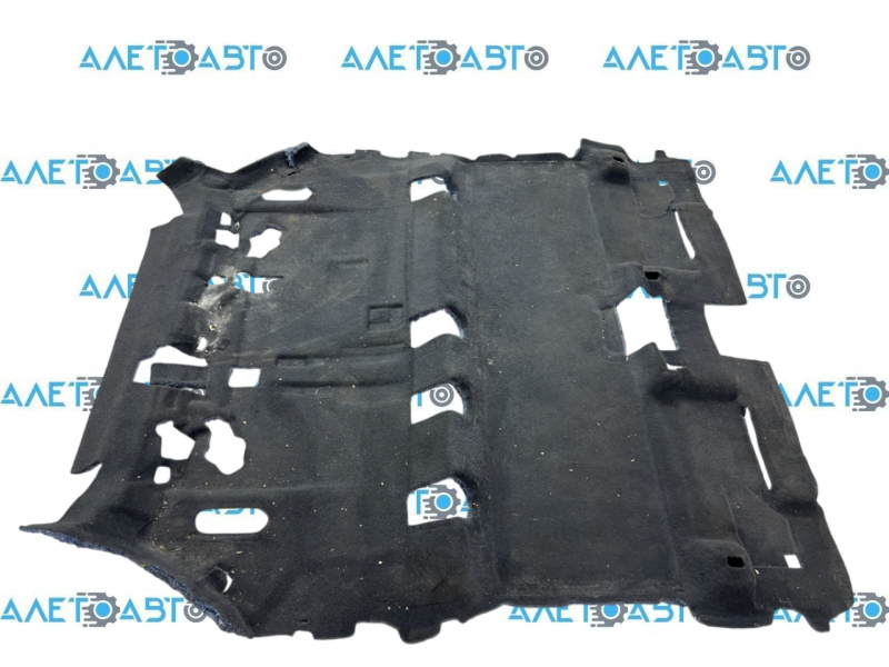 The floor covering under the 2nd row seats of the Chevrolet Equinox 18-24 is black and can be cleaned.