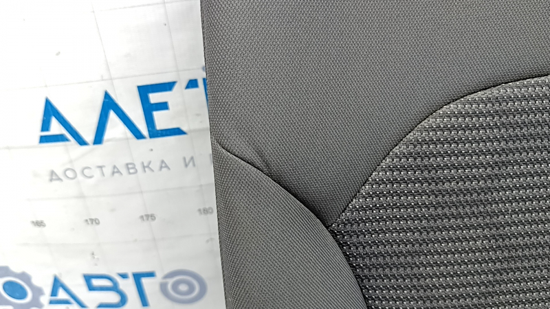 Rear seats, 2nd row, upper left, Kia Niro 17-22 HEV, PHEV, combined gray, cloth, without headrest, dents, scratches