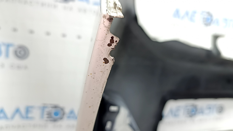 Front bumper, bare, Toyota Camry v50 12-14 USA LE XLE, white, scratches, dented, torn, broken fasteners