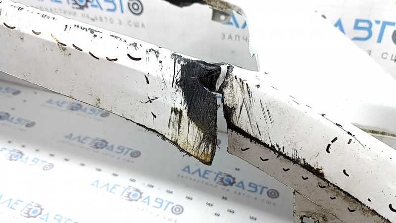 Front bumper, bare, Toyota Camry v50 12-14 USA LE XLE, white, scratches, dented, torn, broken fasteners