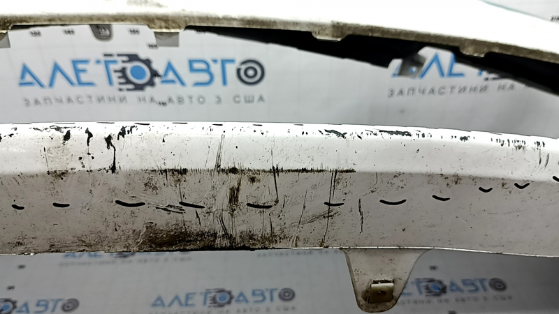 Front bumper, bare, Toyota Camry v50 12-14 USA LE XLE, white, scratches, dented, torn, broken fasteners