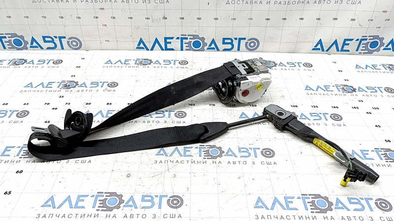 Passenger seat belt with tensioner VW Tiguan 18-21 black for dry cleaning