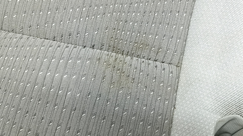 Rear seat cushion, 2nd row, Toyota Camry v50 12-14 USA, cloth, gray, worn, dry cleanable
