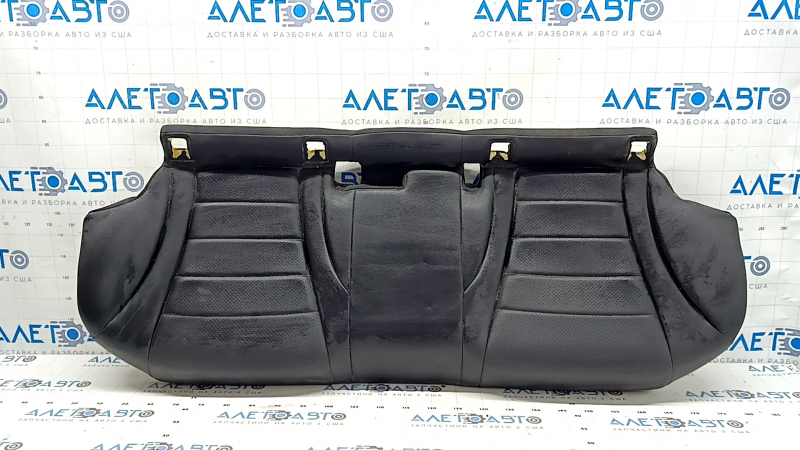 Rear seat cushion, 2nd row, Mercedes C-class W205 15-18, black leather, perforation, dents, scratches