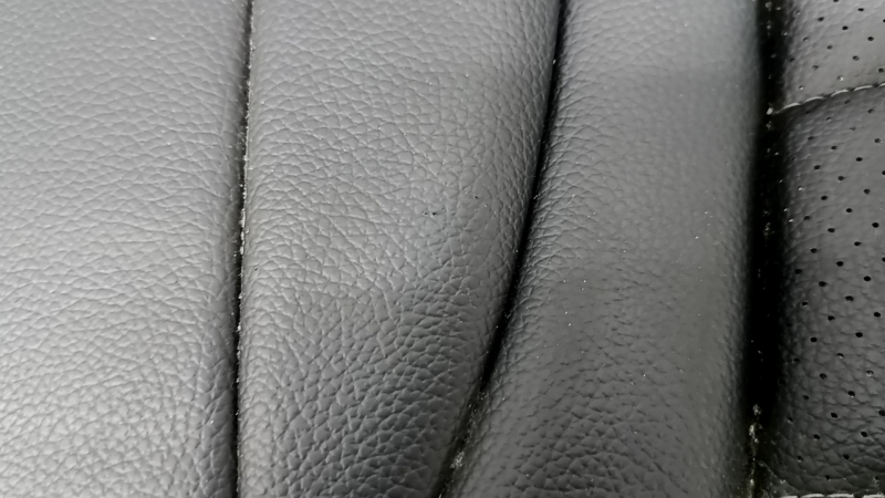 Rear seat cushion, 2nd row, Mercedes C-class W205 15-18, black leather, perforation, dents, scratches