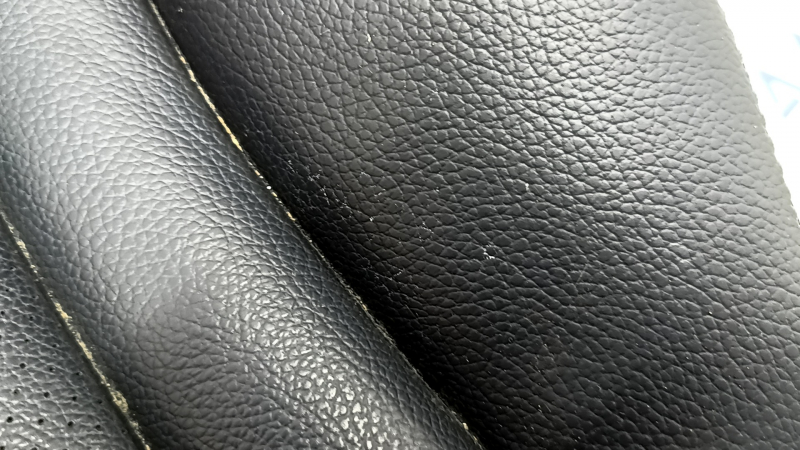 Mercedes C-class W205 15-21 driver's seat cushion upholstery, black, perforated, heated, scratches, dents
