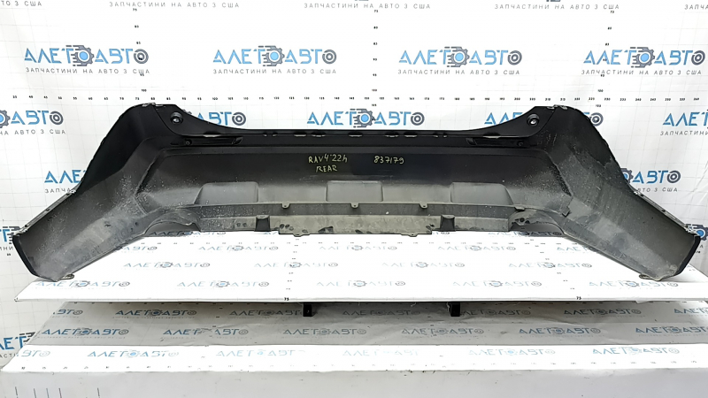 Rear bumper bare lower part Toyota Rav4 19-25 without parking sensors, structure, solid, scratches