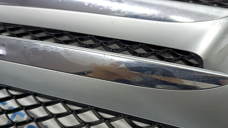Mercedes C-class W205 15-18 radiator grille assembly with emblem, chrome molding, under the camera, sand, in paint