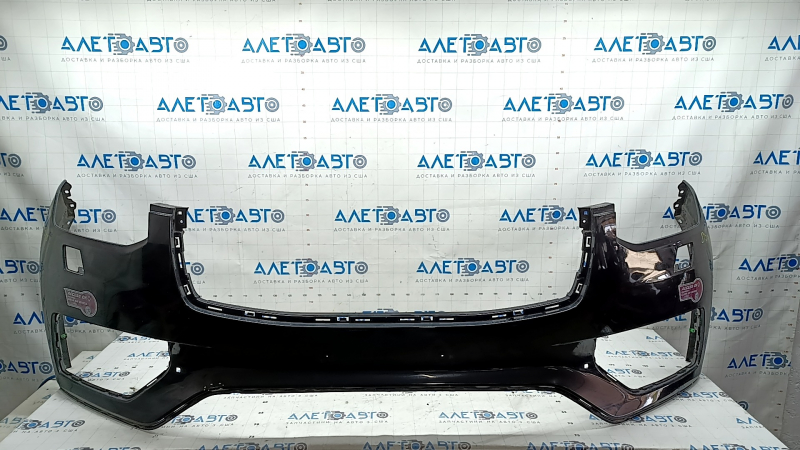 Volvo XC90 16-19 front bumper, bare, with headlight washers and park assist, black, scratches, paint chipped