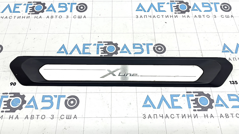 Outer front left door sill trim BMW X3 G01 18-21 chrome, X-LINE, corrosion, scratches