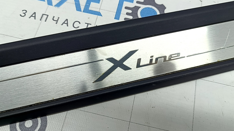 Outer front left door sill trim BMW X3 G01 18-21 chrome, X-LINE, corrosion, scratches