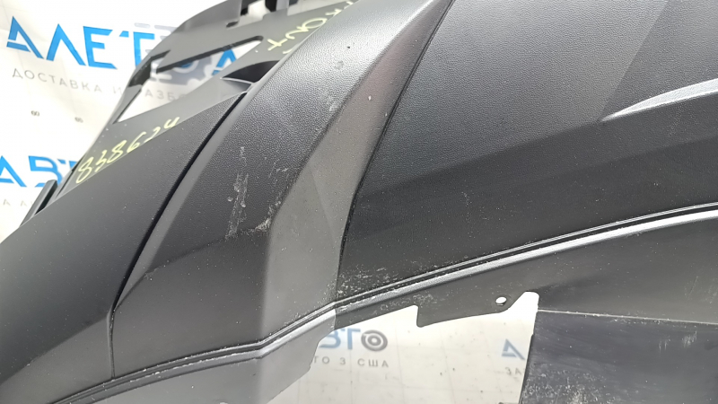 Front bumper lip for VW Tiguan 22-24, structure, for parking sensors, dented, scratches, non-standard holes