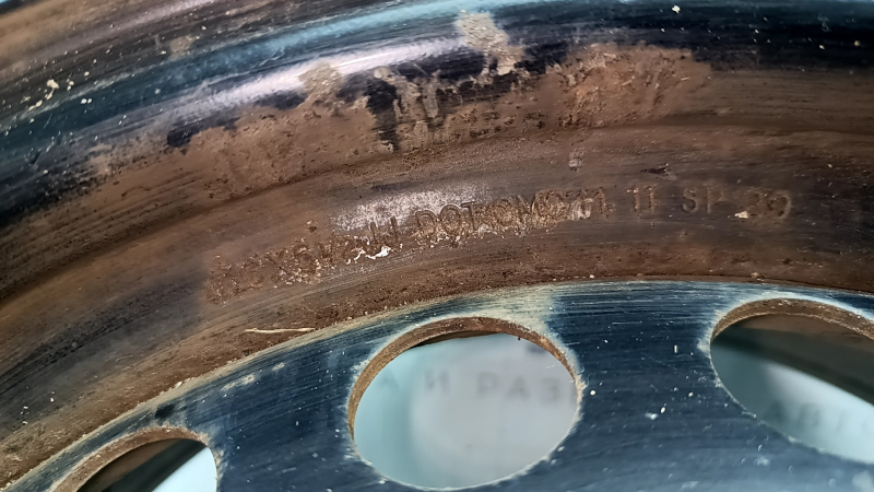 Wheel disk R16x6.5J 5*114.3 Toyota Camry v50 12-14 USA iron, rusty