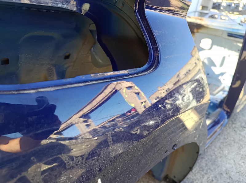 Quarter wing rear left VW Tiguan 18-24 long blue, on the body