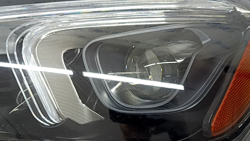 Left front headlight assembly for Mercedes W167 GLE 350 450 20-23 LED with seal, sand, scratches