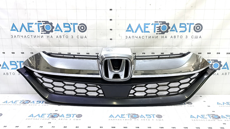 Honda CRV 17-19 radiator grille assembly with badge, under radar cruise, sand