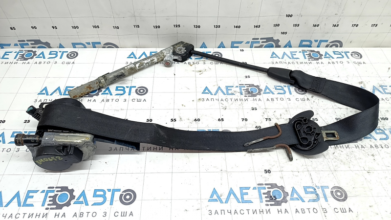 Driver's seat belt with tensioner for VW Tiguan 22-24, black, water contact, tensioner, dry cleanable
