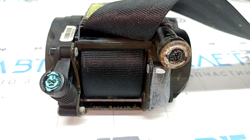 Driver's seat belt with tensioner for VW Tiguan 22-24, black, water contact, tensioner, dry cleanable