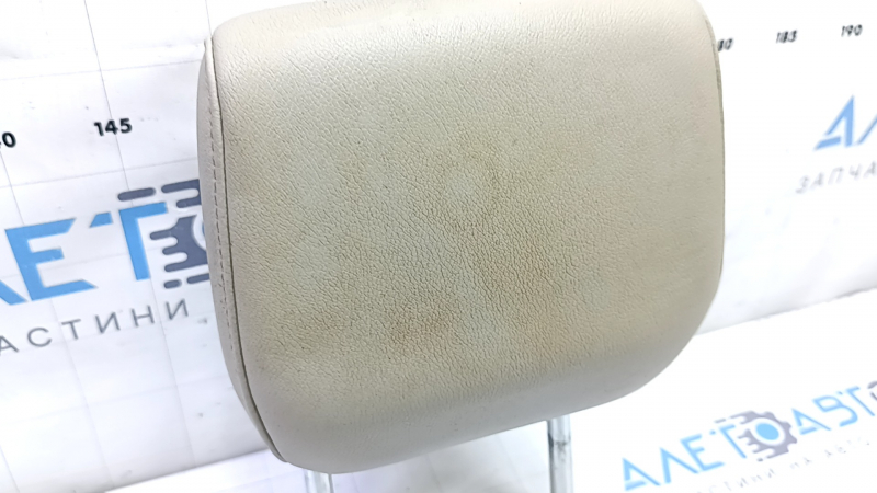 Honda CRV 17-22 passenger seat headrest, beige leather, dry-cleanable