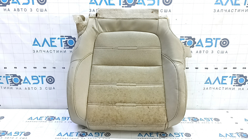 Driver's seat cushion upholstery for Honda CRV 17-22, beige leather, perforated, heated, dry-cleanable