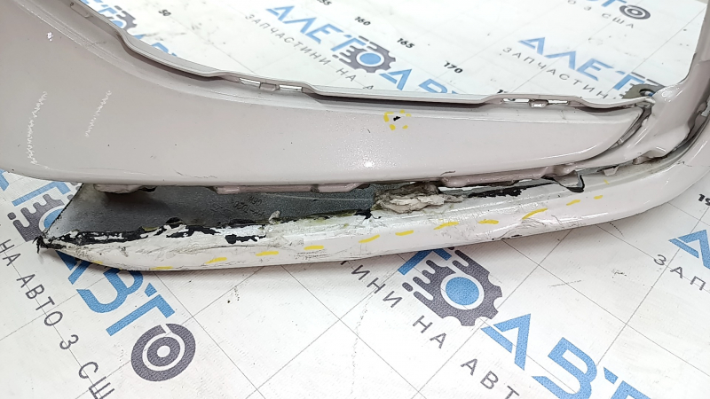 Honda Insight 19-22 white front bumper NH-788P, scratches, nicks, scuffs, broken