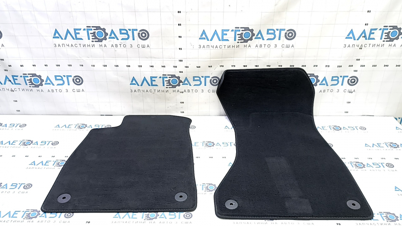 Set of floor mats for the Audi A4 B9 17-19, cloth, black