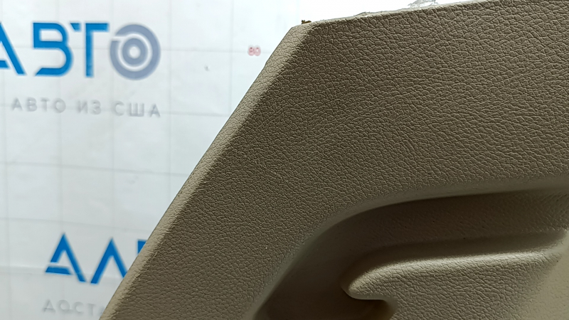 Left arch trim for a Jeep Grand Cherokee WK2 18-20, beige, electric, with hooks, scratches, crack, needs cleaning