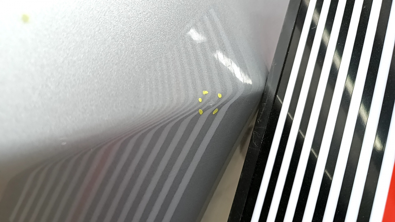 Jeep Compass 17-24 Silver Rear Right Door Assembly, dents, scratches