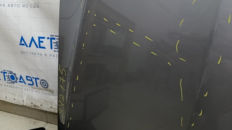 Jeep Compass 17-24 aluminum hood, silver PSC, dents, scratches, painted 0.3-0.45