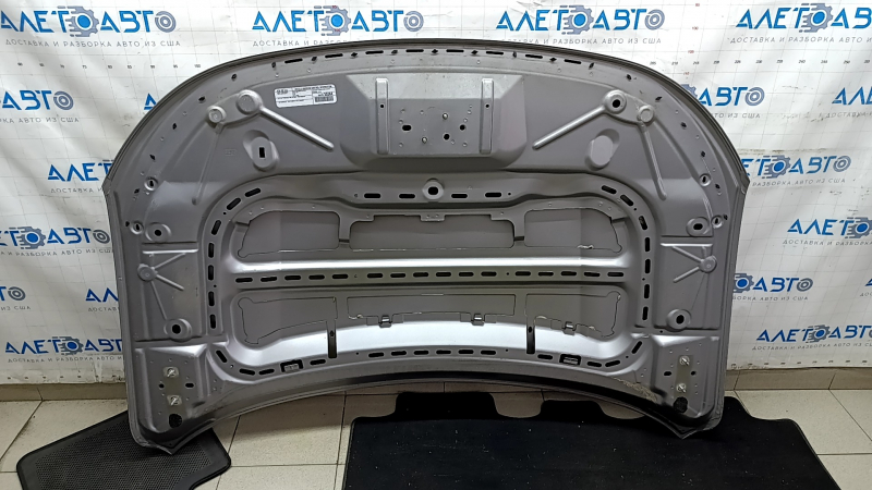 Jeep Compass 17-24 aluminum hood, silver PSC, dents, scratches, painted 0.3-0.45