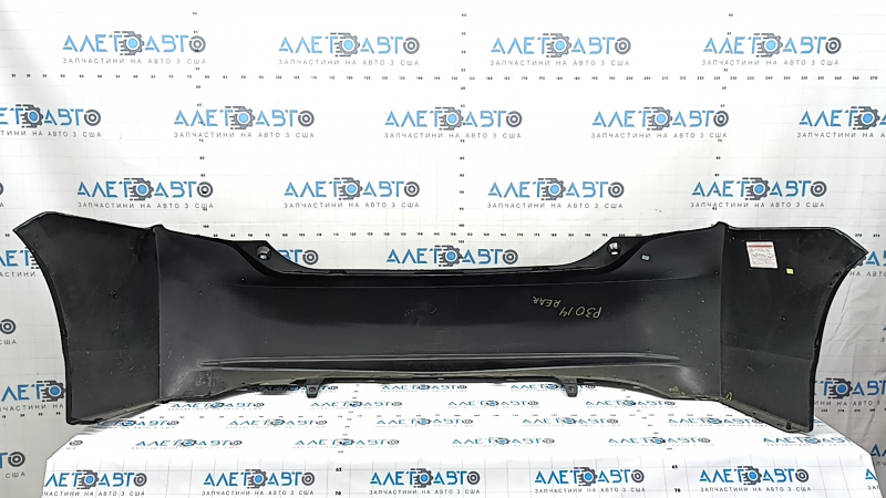 Rear bumper bare Toyota Prius 30 10-15 black, Taiwan, scratches, dents, cracks