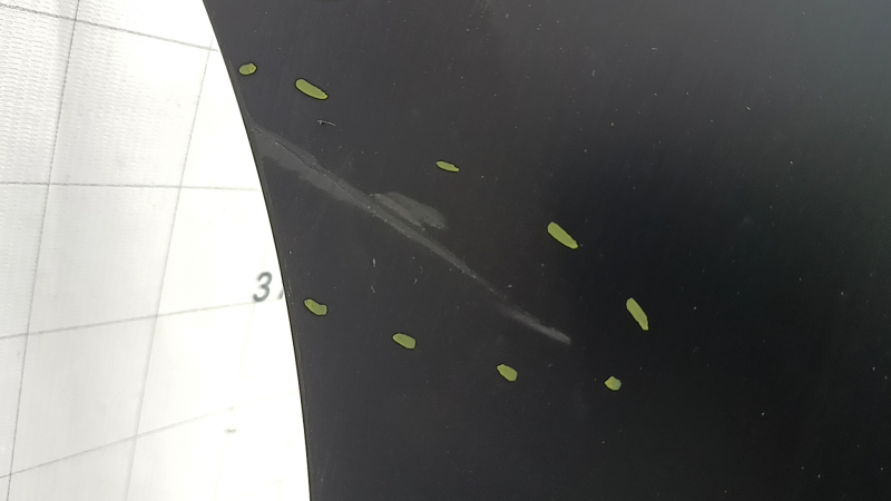 Rear bumper bare Toyota Prius 30 10-15 black, Taiwan, scratches, dents, cracks