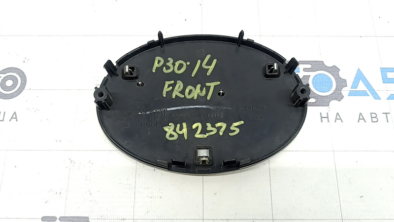 Toyota Prius 30 10-15 grille emblem, sand, chrome finish