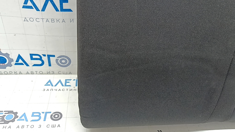 Rear seat backrest, 2nd row, left, Jeep Renegade 15-20, black cloth, Trailhawk, red stitching, with belt, dents