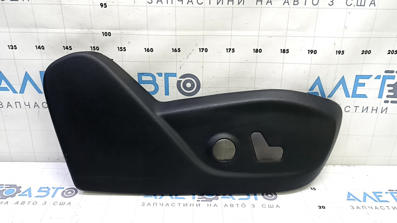 Right side passenger seat trim for Jeep Cherokee KL 16-23, black, electrically powered, scratched