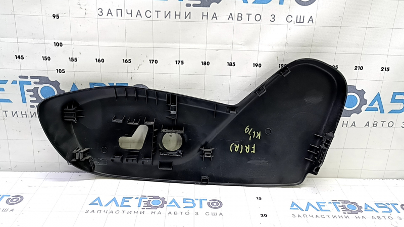 Right side passenger seat trim for Jeep Cherokee KL 16-23, black, electrically powered, scratched