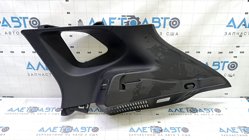 Right upper arch trim for a 2022 Nissan Rogue Sport, black, scratches