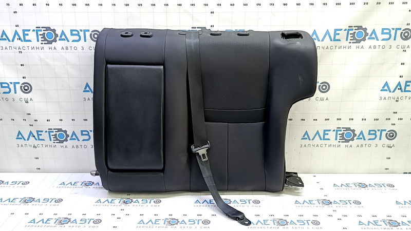 Rear seat row 2 upper left Nissan Rogue Sport 20-21 black leather, with armrest, with belt, no overlay