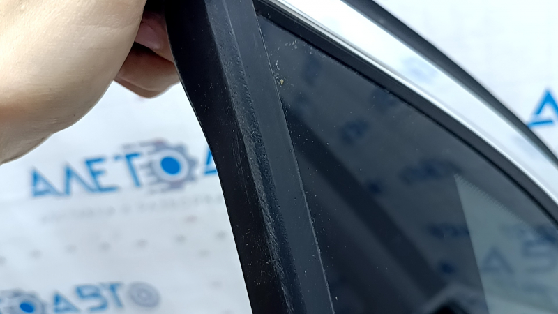 Rear left window, blind glass, BMW X5 F15 14-18, tinted, chrome, worn seal, butt