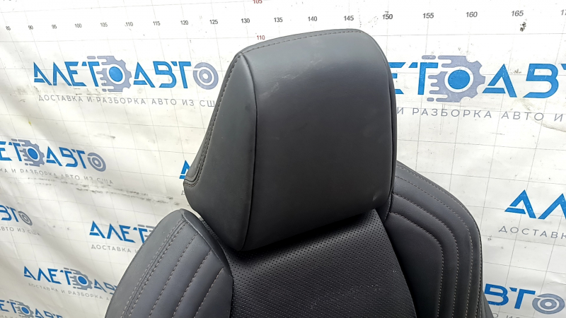 Toyota Venza 21-24 passenger seat, electric, with airbag, black leather, heated, ventilated, perforated, XLE, needs cleaning, scratches