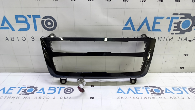 BMW 3 F30 15-18 Restored Radio and Climate Control Frame Trim, Gloss Black, Backlit, Scratched