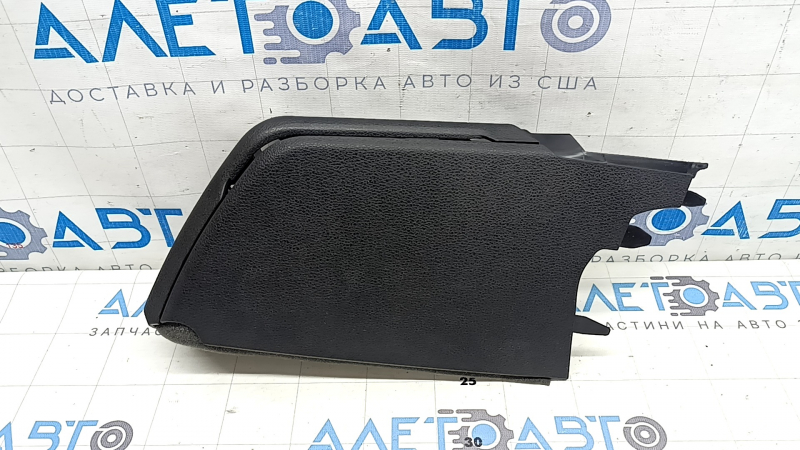 Left rear pillar trim assembly for Audi Q8 19-25, black, under belt, 2 parts
