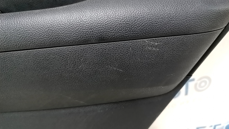 Door trim panel rear right Kia Niro 17-22 HEV, PHEV black, gray insert, rubber armrest, not heated, with handle, scratches