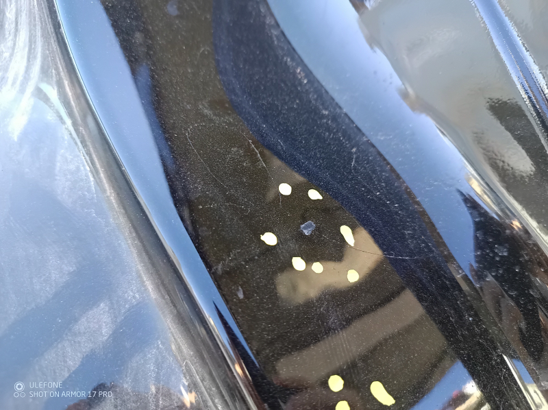 Kia Niro 17-22 HEV, PHEV, rear right quarter wing, on the body, black ABP, dented, bumps