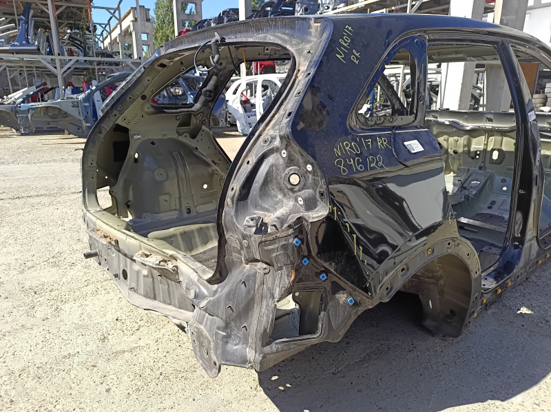 Kia Niro 17-22 HEV, PHEV, rear right quarter wing, on the body, black ABP, dented, bumps