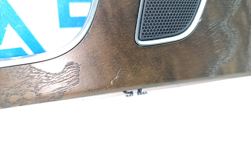 Door trim panel (cards) rear left Audi A6 C7 12-18 wood grain (brown ash), scratches
