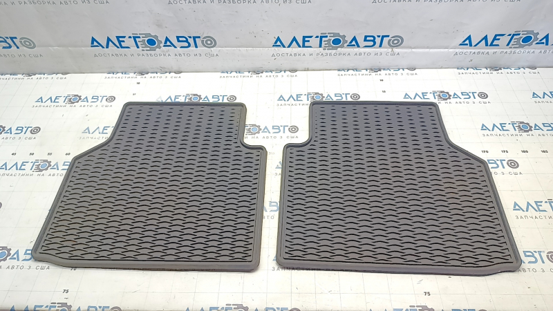 Set of floor mats for Volkswagen ID.4 21-23 rubber black with ID.4 logo