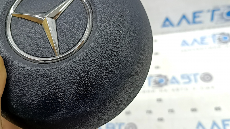 Mercedes W167 GLE 350 450 20-23 black steering wheel airbag, rusty squib, scratch