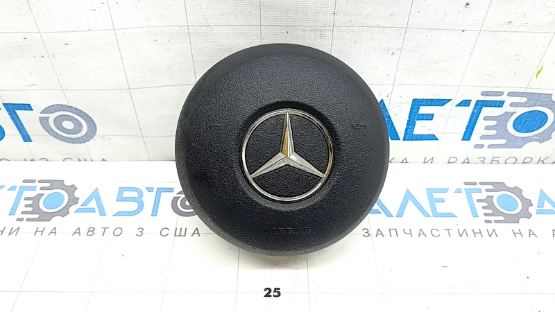 Mercedes W167 GLE 350 450 20-23 black steering wheel airbag, rusty squib, scratch