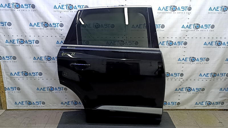 Door assembly rear right Audi Q7 16-25 aluminum, keyless, quattro, black L041, butt